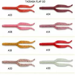 Τεχνητό δόλωμα σιλικόνης Βιοδιασπώμενης ECOGEAR Tairaba Aqua Flap -ΓΛΥΚΑ ΝΕΡΑ πωλήσεων ecogear aqua flap 110