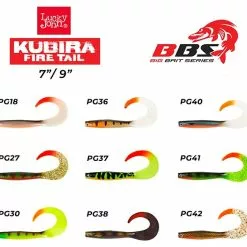 Σιλικονούχα Τεχνητά Lucky John Kubira Fire Tail BBS