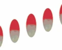 TOP ONE Φλοτέρ Οβάλ Φωσφορούχο Κόκκινο-Άσπρο Αφρού